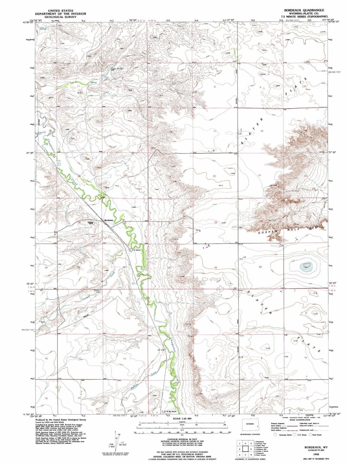 نقشہ کے بورڈو topographic 