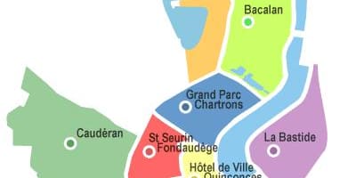 نقشہ کے بورڈو / arrondissement